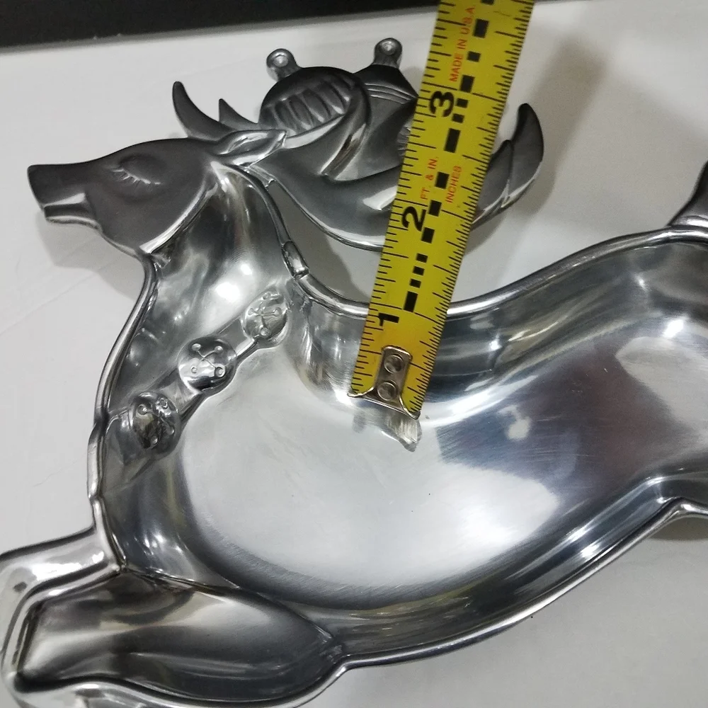 Lenox Yuletide Reindeer Metal Serveware